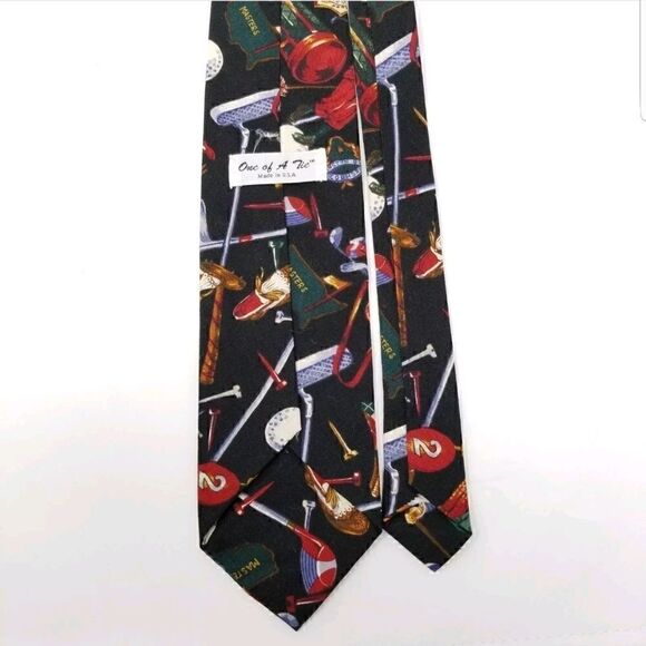One of a Tie Mens Novelty Golf Tie - Picture 6 of 7